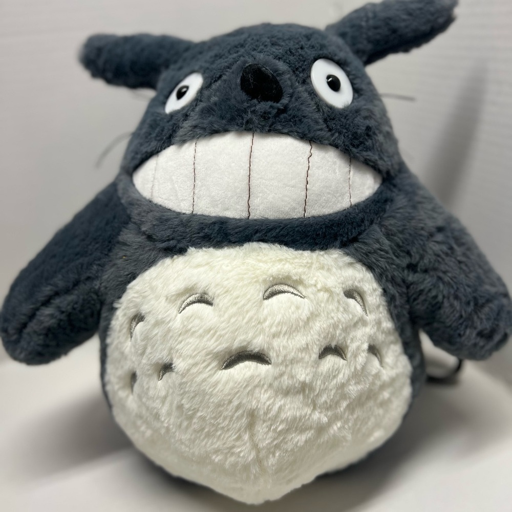 Charming Gray and White Plush Toy TOTORO BACKPACK